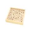 mini labyrinthe en bois 11.5 x 11.5 cm