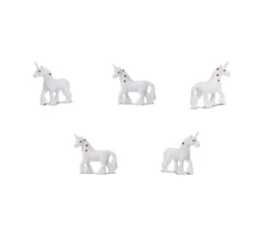 Mini mini Figurine licorne blanche 27 x 25 x 6 mm