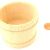 Mini panier en bois de 59 x 45 mm - baquet rond