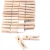 24 mini pinces à linge en bois naturel - 25 mm