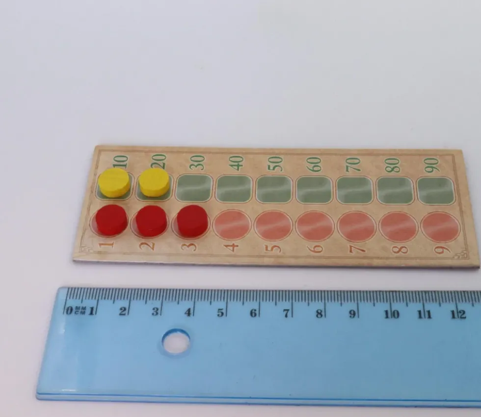 Mini plateau de jeu suivi des scores 13 x 5 cm