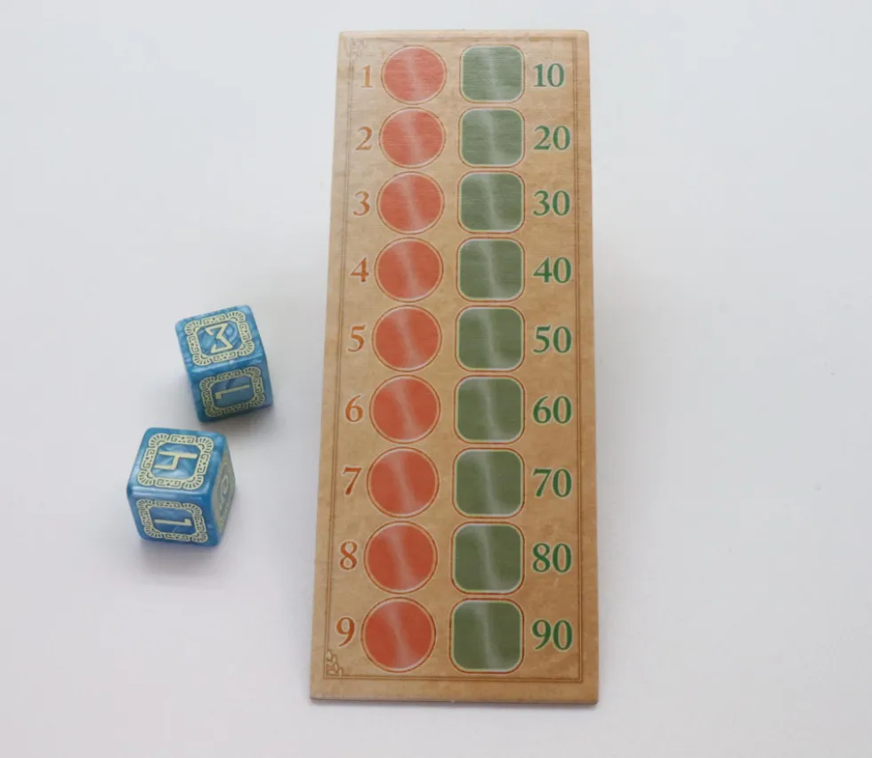 Mini plateau de jeu suivi des scores 13 x 5 cm
