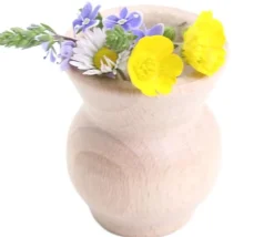 Mini vase en bois de 4.5 x 5 cm