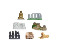 7 monuments du monde figurines jouet miniature série 2