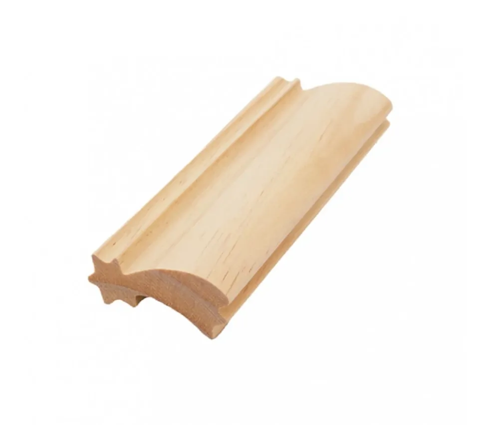 Moulure étoile filante en bois naturel à découper 15 cm