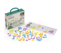 96 notes et symboles de musique couleur translucides