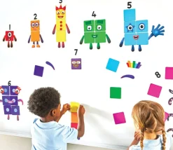 Numberblocks repositionnables pour surfaces lisses : chiffres, personnages