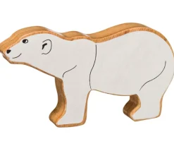 Ours polaire en bois 142x 76 x 25 mm