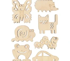 12 outils de traçage en bois formes amusantes