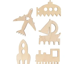12 outils de traçage en bois formes amusantes