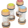 Pack 4 sabliers XL en bois 1, 3, 10, 30 minutes - 14 cm de haut