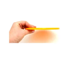 Palet 15 cm jaune orange 150 x 8 mm à l'unité plastique