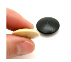 Palet galet 2.3 cm buis naturel pour jeu de go unité