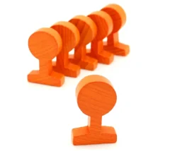 Panneau circulation rond orange