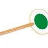 Panneau signalisation rouge / vert en bois 39.5 cm