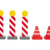 25 panneaux de signalisation en bois (hauteur 10.8 cm)