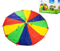 Parachute Géant 3 m avec trou et 24 balles - 12 joueurs