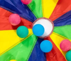 Parachute Géant 3 m avec trou et 24 balles - 12 joueurs