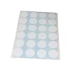 24 pastilles autocollantes blanches 30 mm