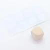 8 pastilles autocollantes blanches 30 mm
