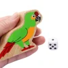Perroquet en bois 9.5 x 6.5 x 2.5 cm