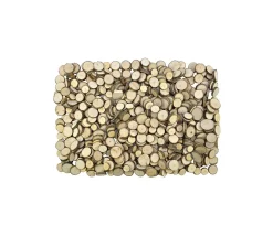 200 à 300 petites rondelles en bois brut avec écorce - 1 kg
