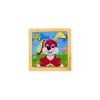 Petit puzzle 9 pièces en bois lapin