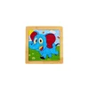 Petit puzzle 9 pièces en bois éléphant