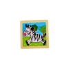 Petit puzzle 9 pièces en bois zèbre