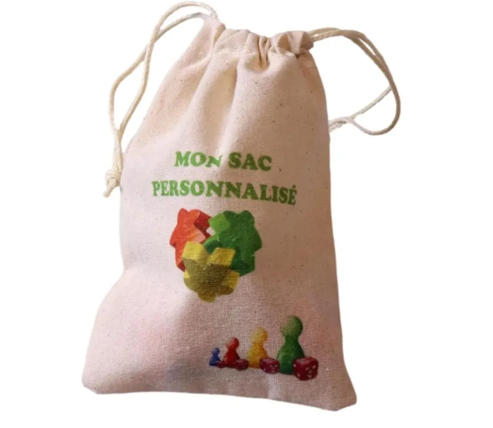 Petit Sac en coton personnalisé avec votre image 14 x 10 cm