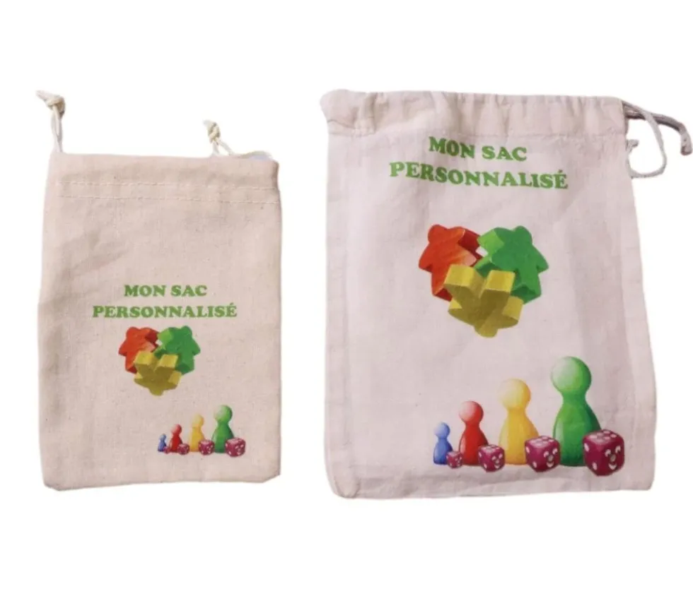 Petit Sac en coton personnalisé avec votre image 14 x 10 cm