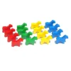 16 petits chevaux sur patte en bois - pions de jeux