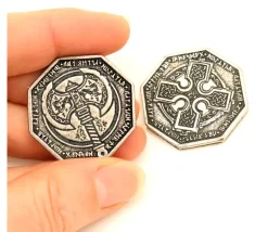 Pièce métal argenté Dwarven