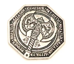 Pièce métal argenté Dwarven
