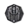 Pièce métal argent Forged Dwarven 34 mm octogonale