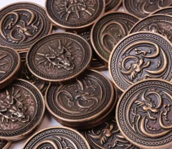 Pièce métal cuivré Forged dragon à l'unité