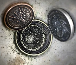 Pièce métal cuivré Forged dragon à l'unité