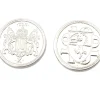Pièce Platinum métal unité valeur 10
