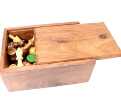 32 Pièces échecs bois T5 LESTEES 95 mm + Coffret bois