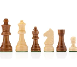 32 pièces échecs T3 lestées + coffret en bois