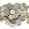 100 Pièces de 2 euros en Re-plastique monnaie factice jeu