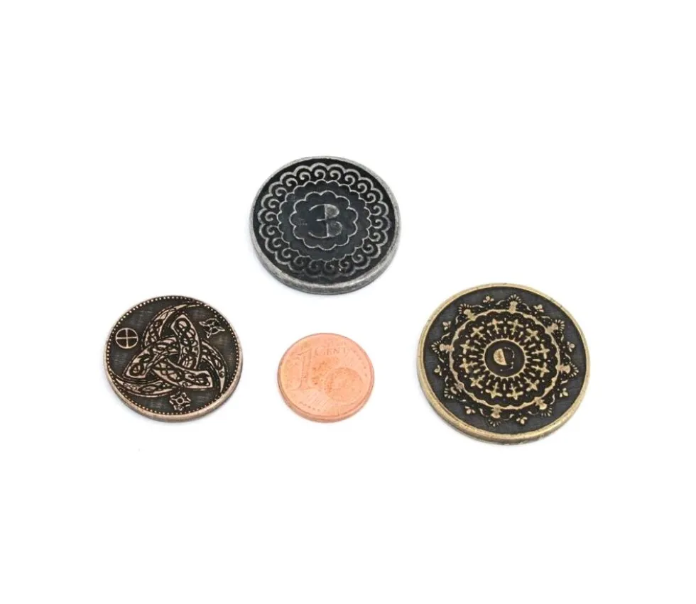 24 Pièces en métal numérotées valeur 1 3 5