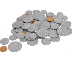 70 Pièces Franc Suisse en plastique monnaie pour jeu