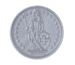70 Pièces Franc Suisse en plastique monnaie pour jeu