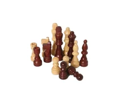 32 Pièces géantes échec en bois 17 cm