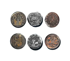 20 Pièces grecques métal Greek