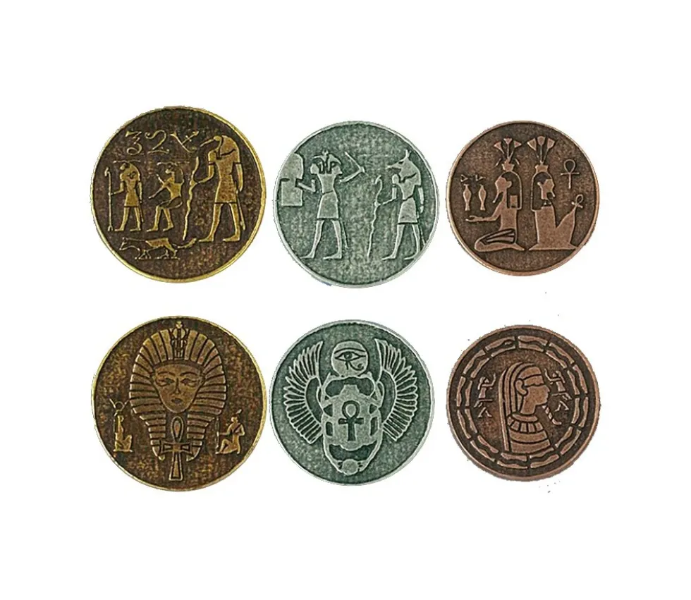20 Pièces égyptiennes métal Egyptian