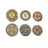 24 Pièces médiévales métal UNITS I V X