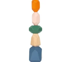 18 pierres d'équilibre en bois - jeu