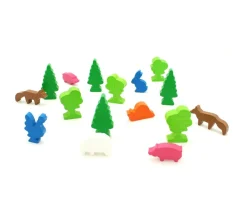 Pion arbre en bois 36x25x10 mm